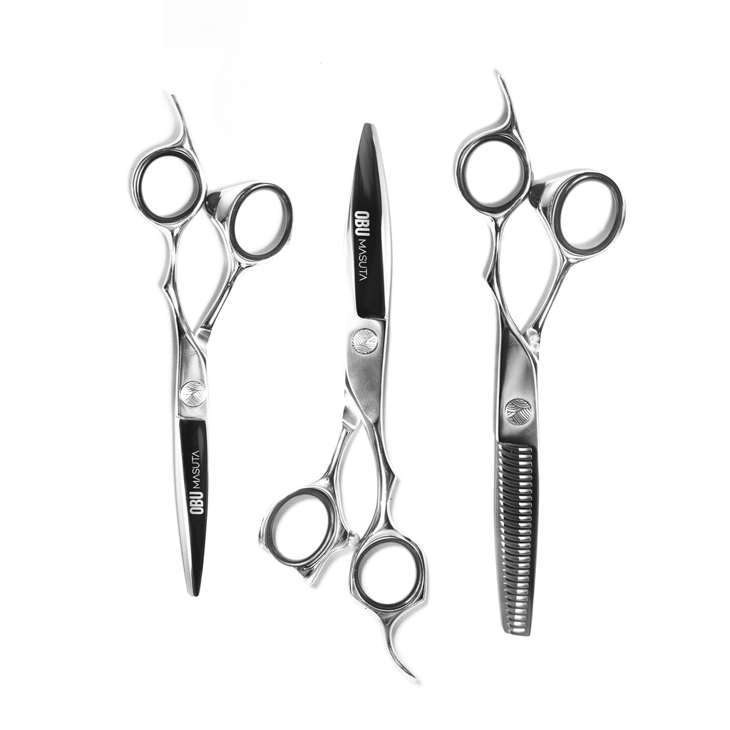 Best Japanese steel hairdressing hair barber scissors in the market. OBU.